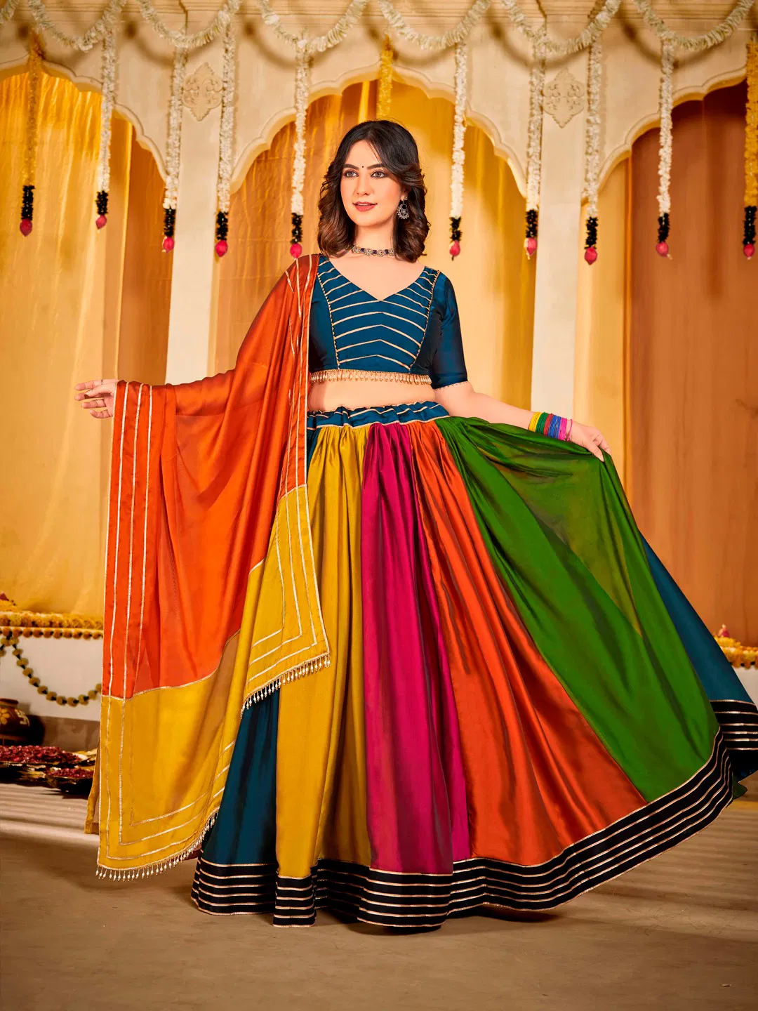 Navratri Special Rangoli Silk Lehenga Choli By Nsf Suppliers In India